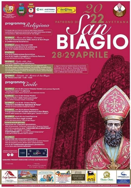 Programma Religioso San Biagio 2022