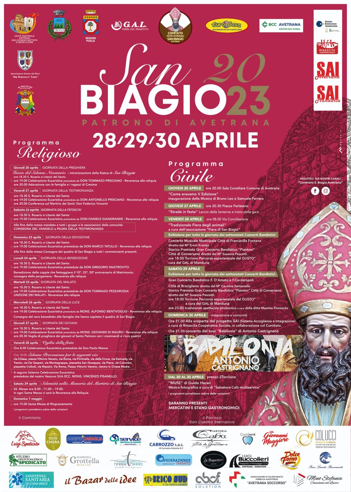 Festa Patronale San Biagio 2023